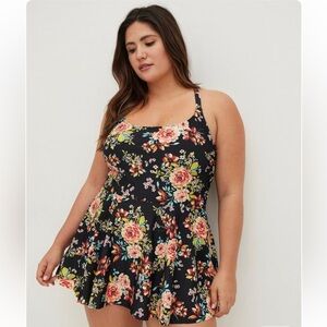 Torrid Darlene Floral Swimdress